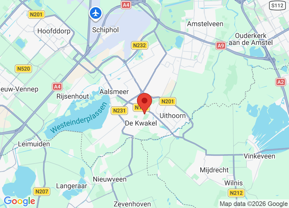 Locatie van Golfcenter Uithoorn op map