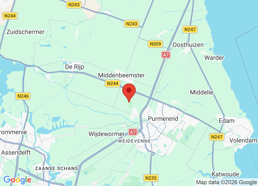 Location of Kavel 2 Beemster on map